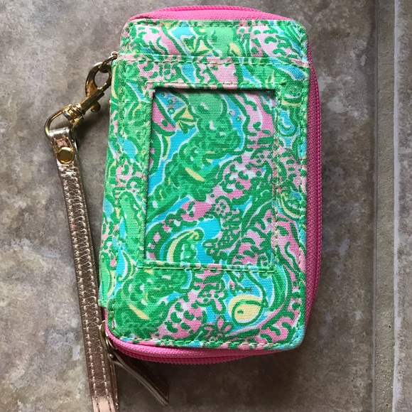 Lilly Pulitzer Wristlet w/ Detachable Strap and ID Slot - Picture 2 of 3